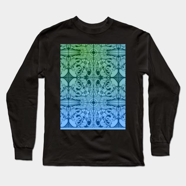 wicked awesome bic pen doodle-tiled :) Long Sleeve T-Shirt by Twisted Shaman